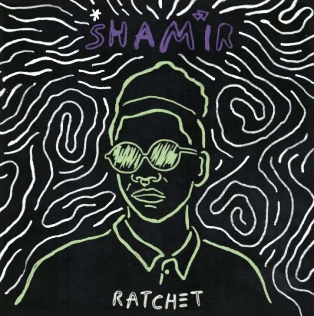 Shamir, Ratchet, album Cover, Strich Zeichnung, Kreidezeichnung,